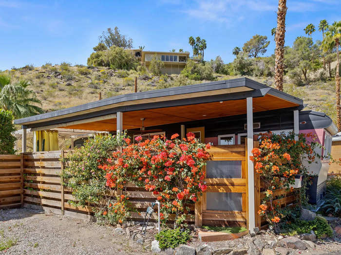 This 336-square-foot trailer in Palm Springs was built in 1954.