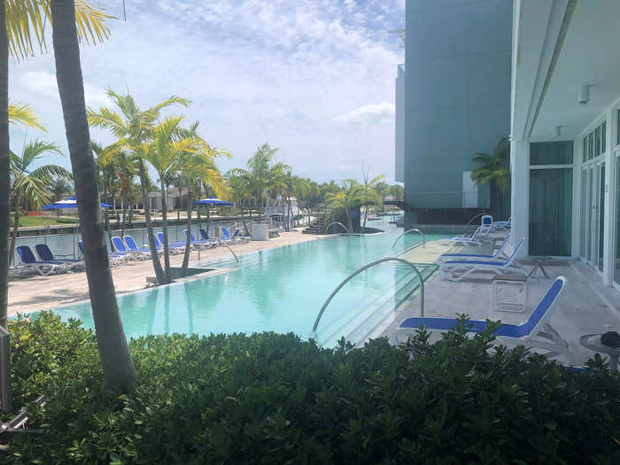 I stopped at a hotel on the island and bought a pool pass.