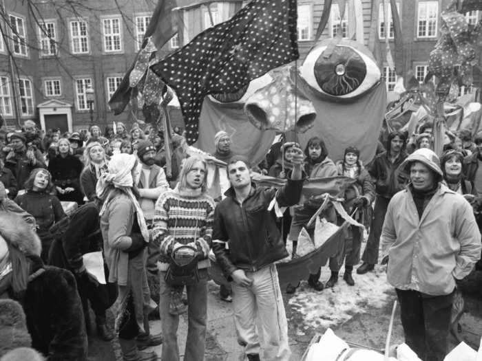 Early on, the police tried to clear the squatters out, but too many people were living in Christiania and no one wanted to leave. To keep the peace, the Danish government let them stay.