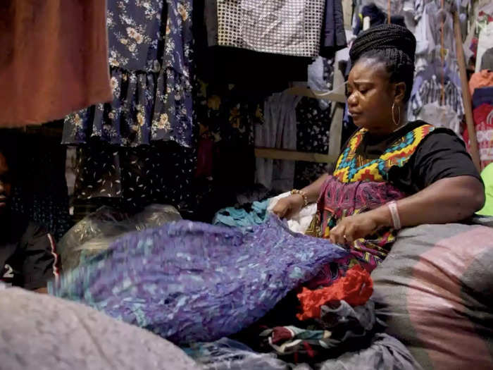 While this was once a sustainable business for some vendors, the prices of the bales are increasing while the quality of the clothes have declined, leaving many in debt.