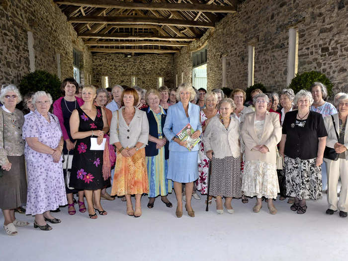 Charles and Camilla often held events in the barn. In 2009, Camilla hosted local Women