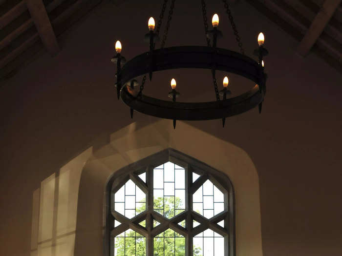 Architect Craig Hamilton, who renovated the home for the royals, designed the large window at the end of the dining hall.