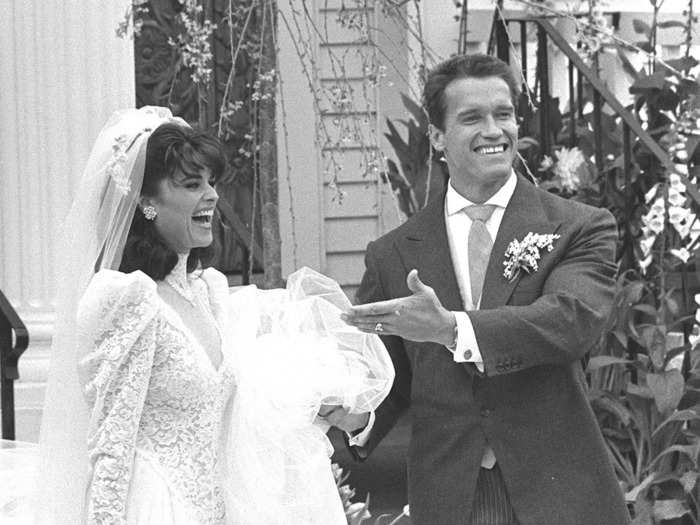 Schwarzenegger and Shriver tied the knot in April 1986, nearly nine years after they first met.