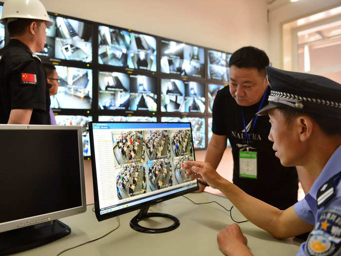 One school in Tianjin has had security cameras installed since 2017 to prevent any cheating from taking place.