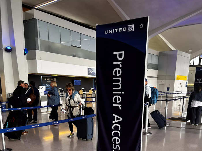 When flying premium plus, I had access to a special line with a shorter wait time. This only applies to the United ticket counter and I still had to wait with everyone else to get through security. So I likely saved around 15 minutes.