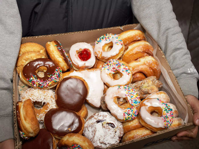 With the support of his church congregation, Ngoy was able to gain experience running a doughnut shop through Winchell Donut House