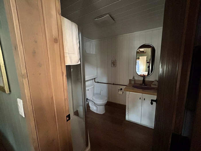 The first floor also has a decently sized bathroom with a full shower.