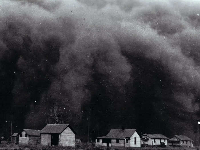 When a dust storm hit, day turned to night.