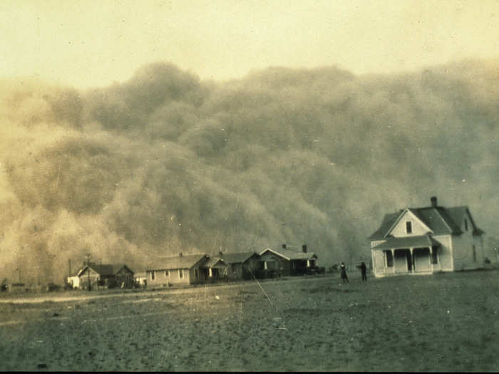 In 1932, fourteen dust storms were reported. By 1933 it was up to 38. The storms rolled through towns "like bowling balls," according to a report by the New York Times.