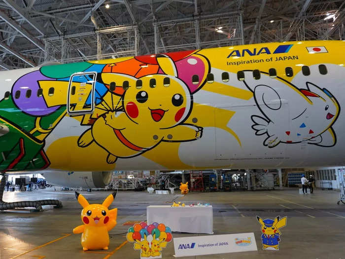 As the name suggests, the yellow Pokémon Pikachu is the star of the show on ANA