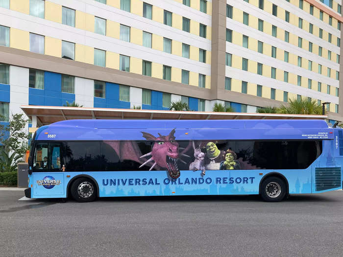 Dockside offers free transportation to all three Universal theme parks via shuttle buses.