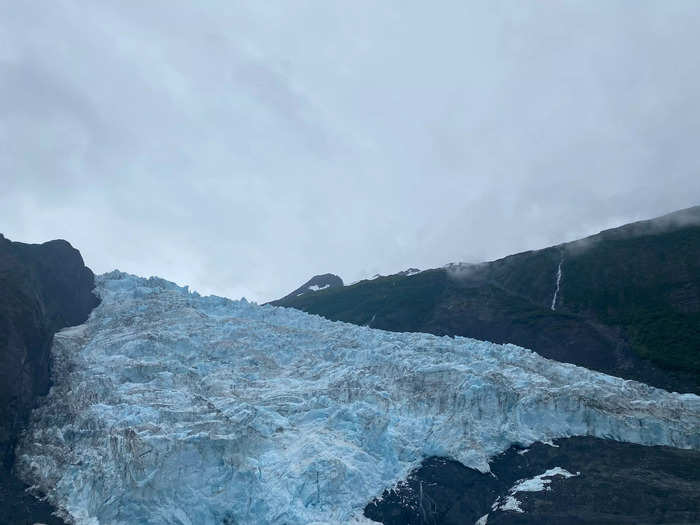 We were able to view glaciers no matter where we were standing on the observation deck.