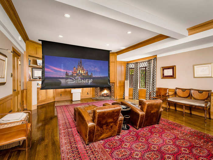 It also has a screening room where Disney was known to kick up his heels and watch his films and dailies.