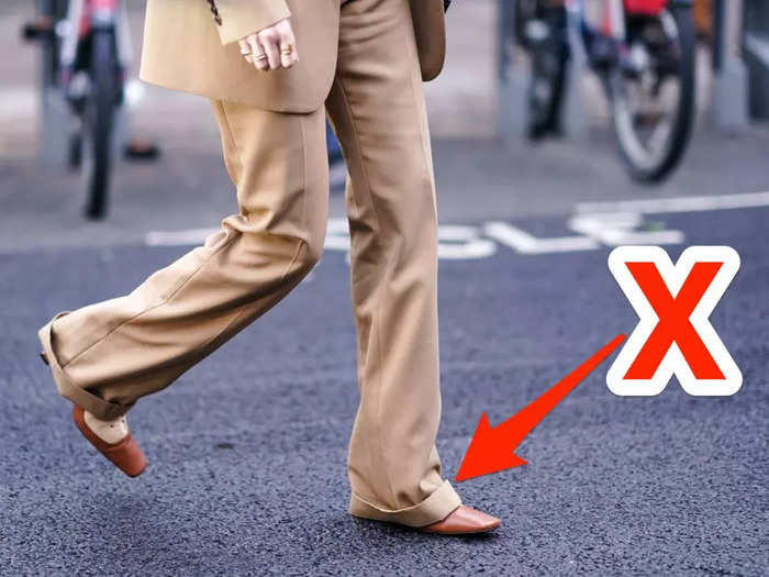 Pairing flared pants with flats might make your look seem unpolished.
