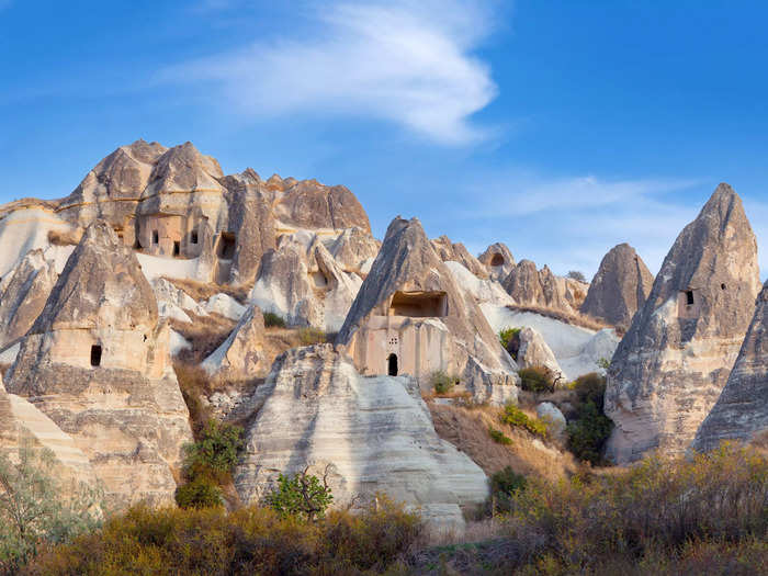 Cappadocia is particularly suited to underground dwellings — its landscape is made of a volcanic-ash rock called tuff, which is pliable and dry, making it easy to carve with simple tools.