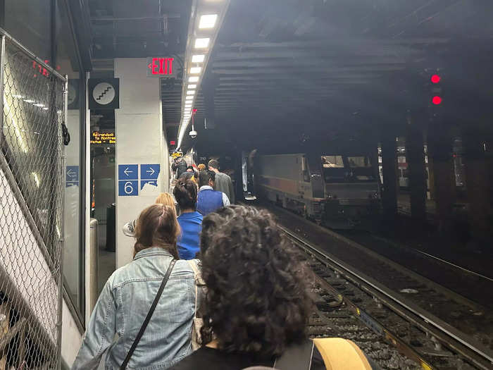 The boarding process itself was more organized than other trains I