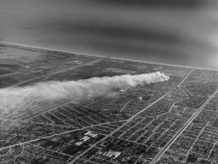 In 1949, smoke from a trash dump covered the city. Later, fearing the effects of smog on the city