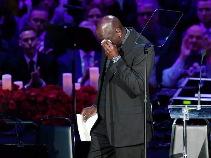 Jordan provided a moment of levity at the memorial service for Kobe and Gigi Bryant in February 2020: 