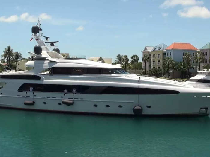 Other travel setbacks include this 154-foot rented mega yacht named Mr. Terrible.