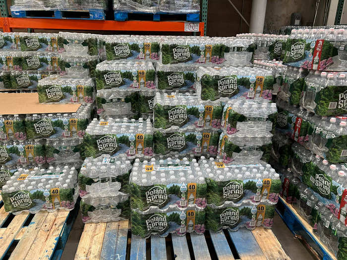 I buy water in bulk at Costco, too.