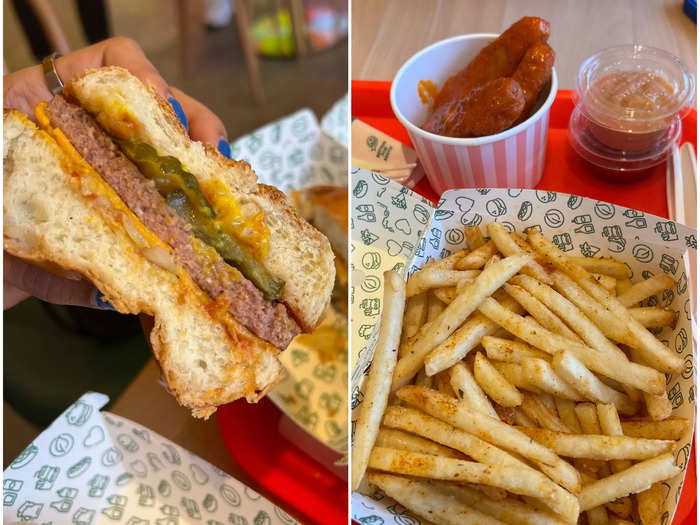 Back in the US, Villegas ordered a variety of menu items, from their classic Cheez Burger to the American-exclusive Chick