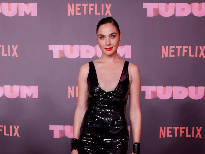 Gal Gadot showed the edgy side of her style while promoting her upcoming Netflix movie "Heart of Stone."