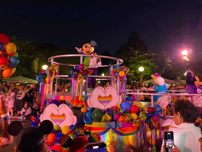 The highlight of the night was the parade, the Pride Nite Cavalcade.