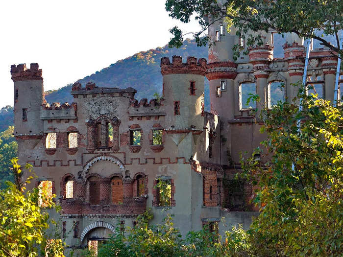 A history of accidental explosions and weather damage at Bannerman Castle have left it in this decrepit state.