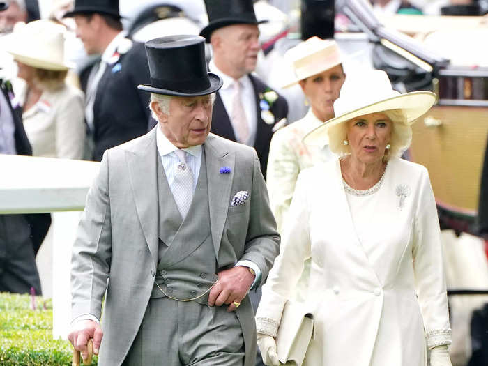 King Charles III and Queen Camilla arrived at the first day of Royal Ascot 2023 wearing simple, yet regal, looks.