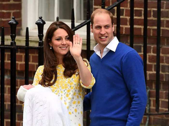 In May 2015, the Princess of Wales popped in yellow after welcoming Princess Charlotte to the world.