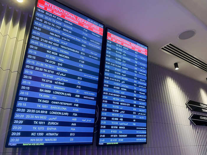 There was notably a flight information display system, a first for any hotel I