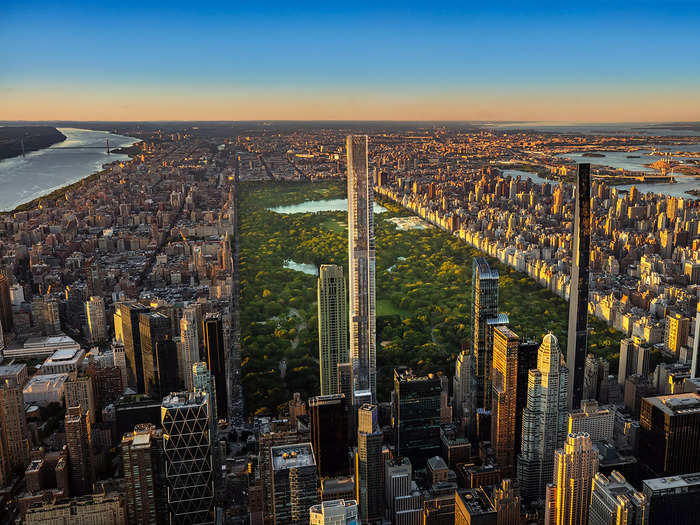 The 1,550-foot supertall, with 131 floors and 179 ultra-luxury condos, is a prominent skyscraper along Billionaires