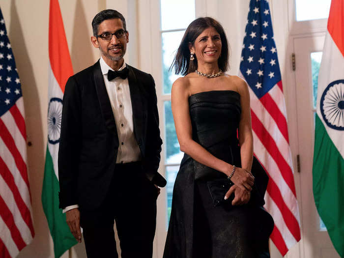 The Google CEO attended with his wife, Anjali Pichai.