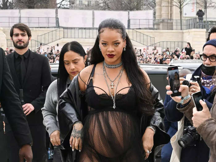 She took things a step further in March 2022, wearing see-through lingerie to a Dior fashion show.