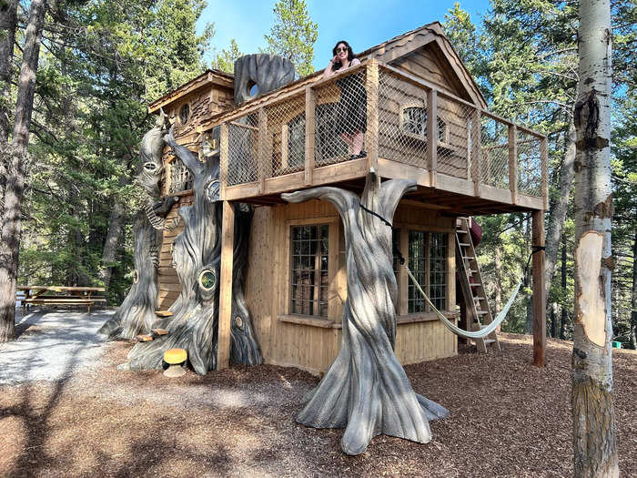 The house also has a wraparound balcony, which makes it extra unique.