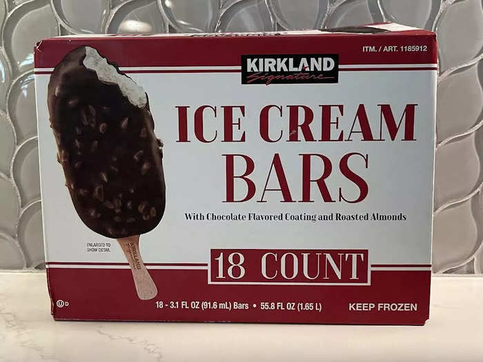 All told, the Kirkland Signature ice cream bars win because of taste.