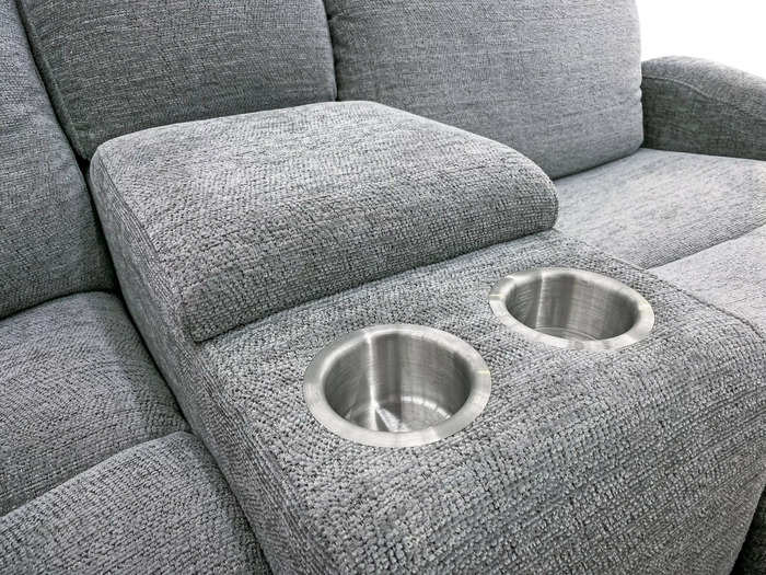 Sofas with cupholders tend to be bulky, and they typically don