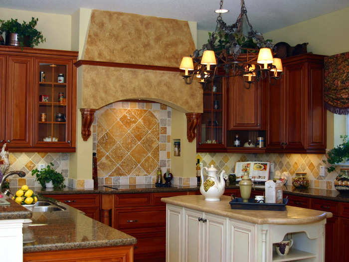 Tuscan kitchens can look dated and dark inside.