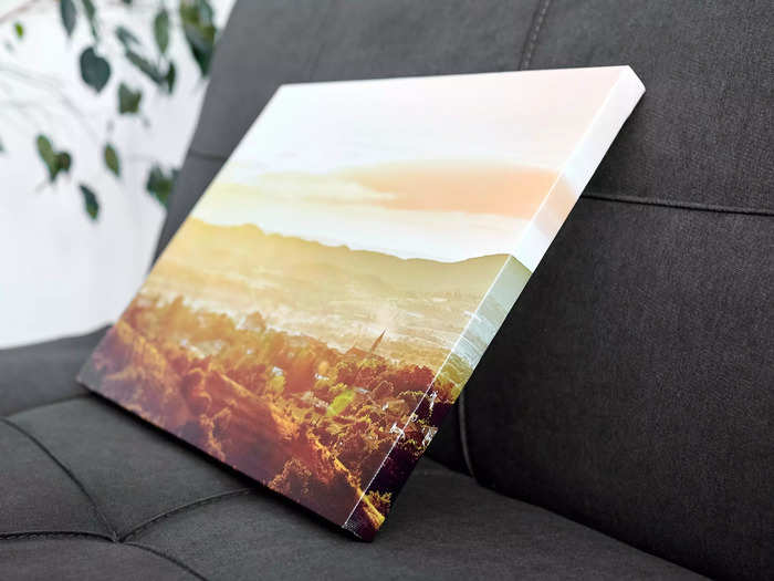 Canvases with scenic photos or pop art can look more like stock images than home decor.