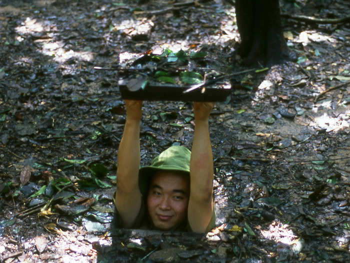 Life in the tunnels was incredibly tough for the Viet Cong. They were infested with spiders, snakes, and bats, among other things, while they were also subjected to heavy bombing by US forces.