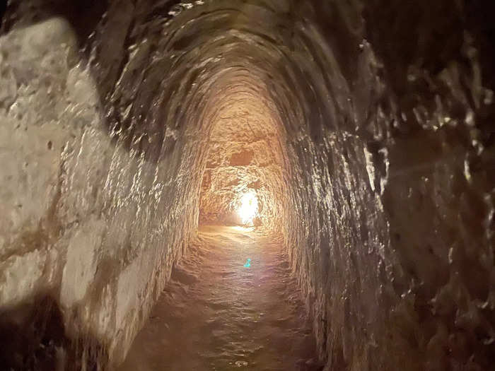 Inside, the tunnels offered an unforgettable experience. The tiny passageways were stiflingly hot and claustrophobic, and I had to crouch or crawl to get through — despite some tunnels having been made larger for tourists.