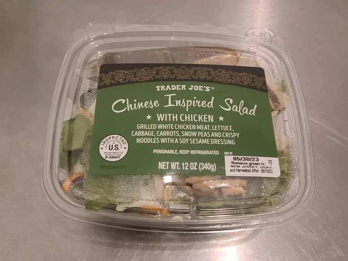 The Chinese-inspired salad with chicken had solid ingredients.