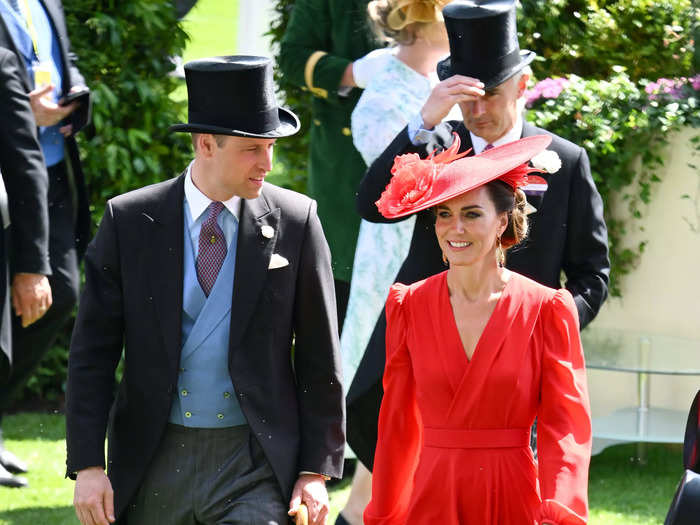 This year, she stood out in a bold red dress by Alexander McQueen.