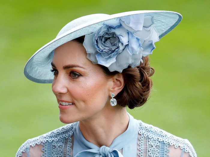 She finished the look with a hat by royal favorite Philip Treacy.