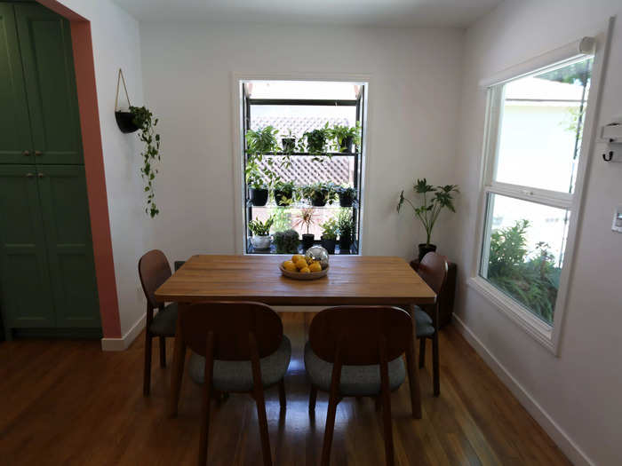 The dining room also got a facelift, receiving brand new furniture.