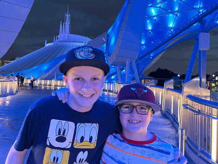 We finished our night with one last ride on Space Mountain.