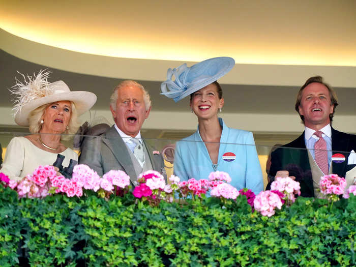 King Charles III, Queen Camilla, Lady Gabriella Kingston, and Thomas Kingston cracked smiles during day five of Royal Ascot.