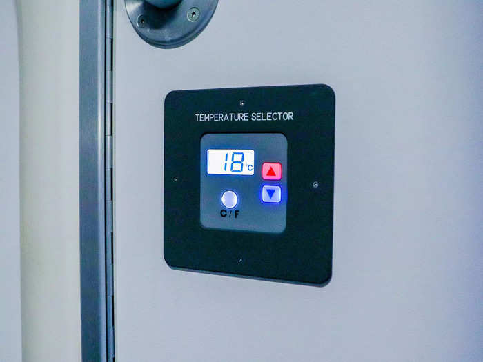 Pilots can also control the temperature within the space down to the exact degree.