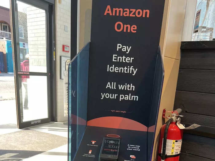 Amazon One is a biometric technology that uses a person