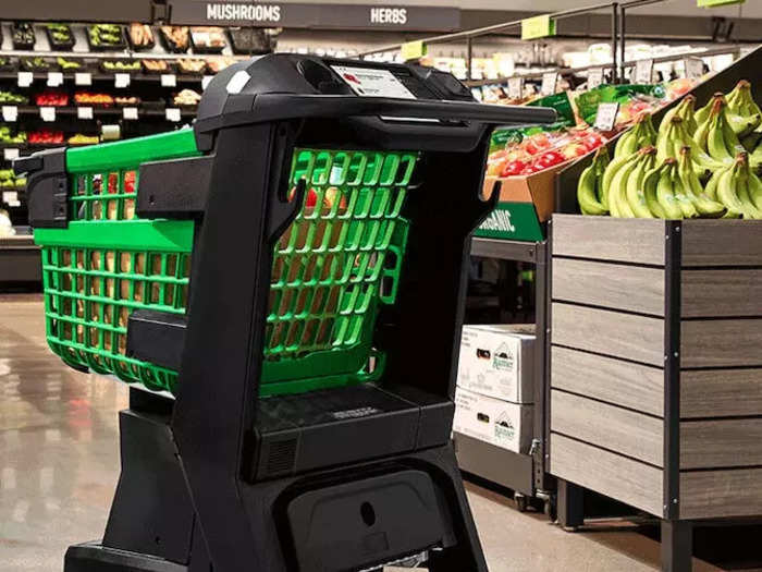 One method is Dash Cart, which is available at Fresh stores and lets customers pay for their items using the buggy instead of a register.